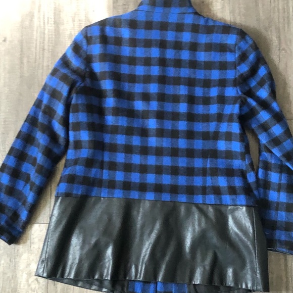 ZARA - Wool/Faux leather mid length jacket - Picture 4 of 4